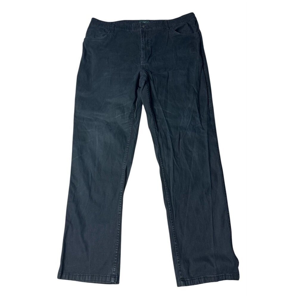 Woolrich Pants Men Sz 38 x32 Black 5-Pocket Utility Stretch Cotton Twill Classic